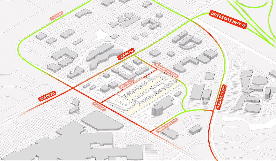 Boca Raton Development Maps Mixed Use Architects | Boca Raton, South Florida | The Glades Luxury ...